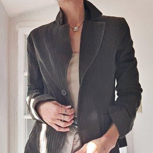 Dark olive green corduroy jacket blazer